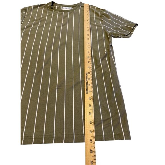 Denim & Flower Ricky Singh Tan Striped T-Shirt Small - Picture 16 of 16